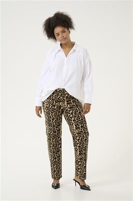 Kaffe Curve Pantalon Jeans Leo Print