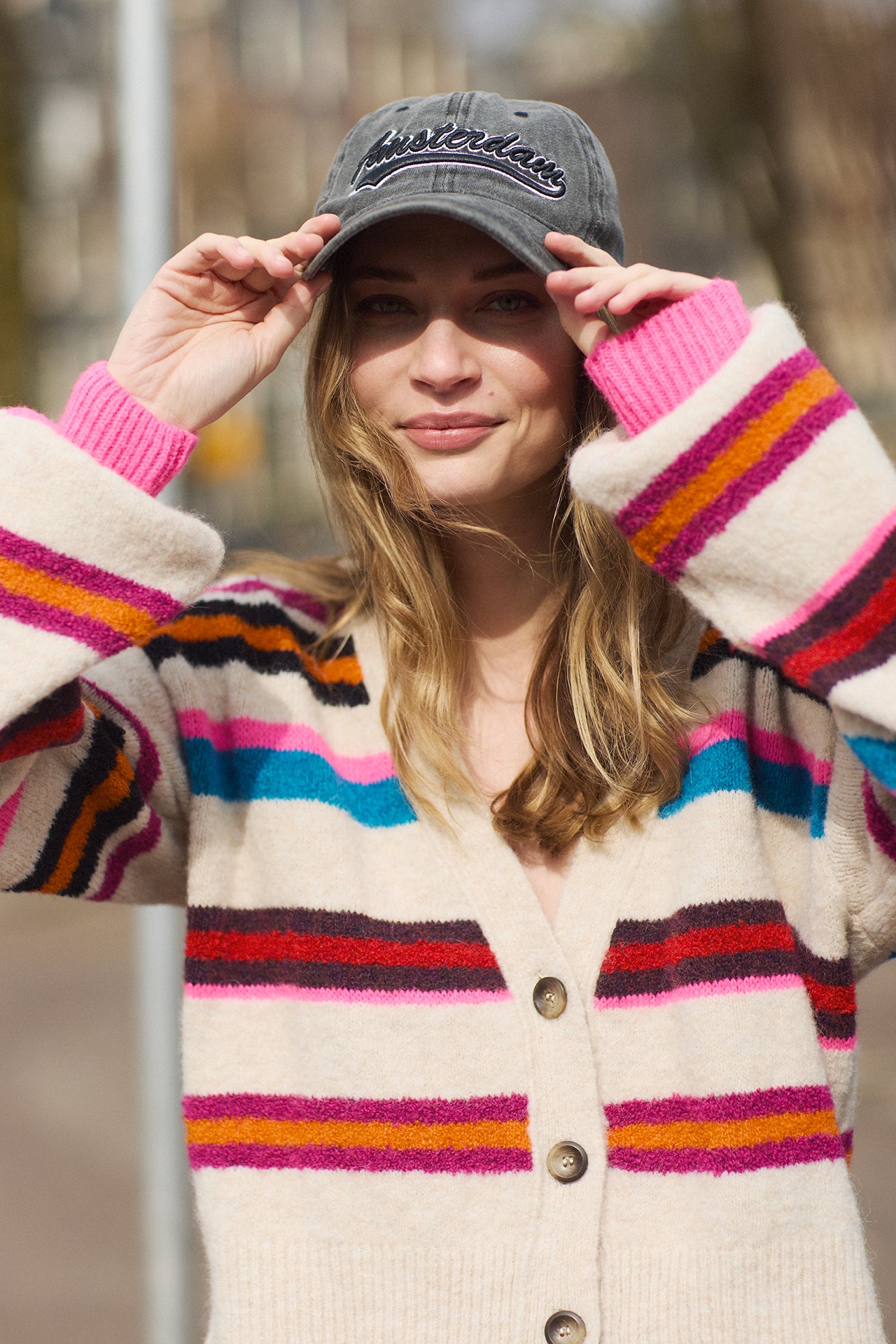 Grace Cardigan Streep Multi