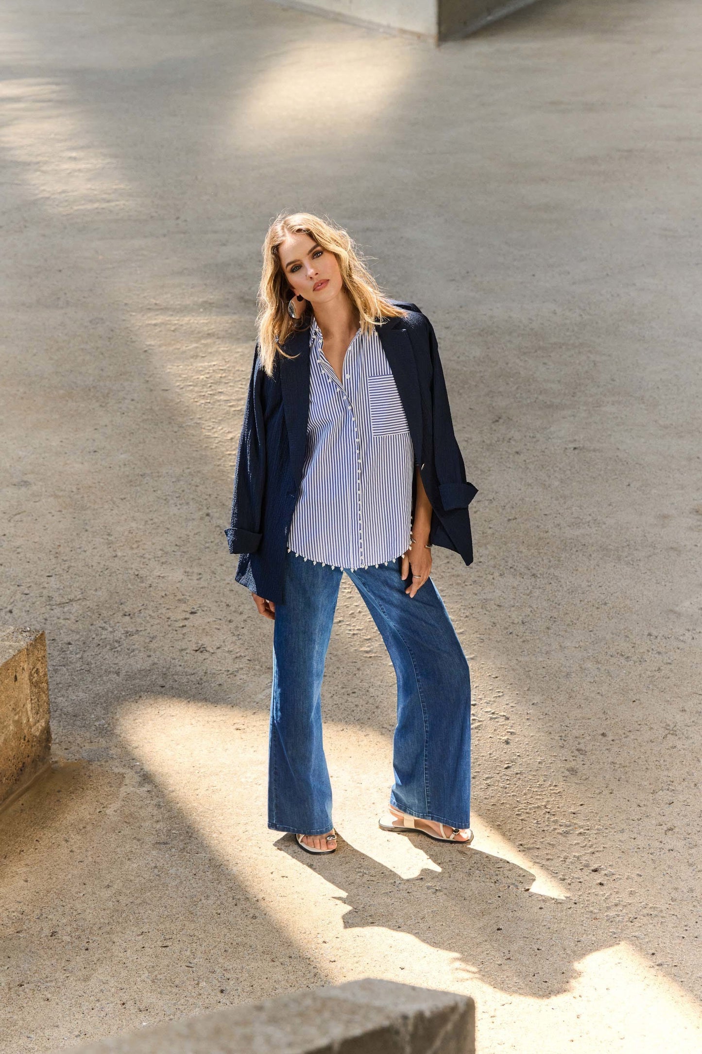 Ribkoff Pantalon Jeans Donkerblauw