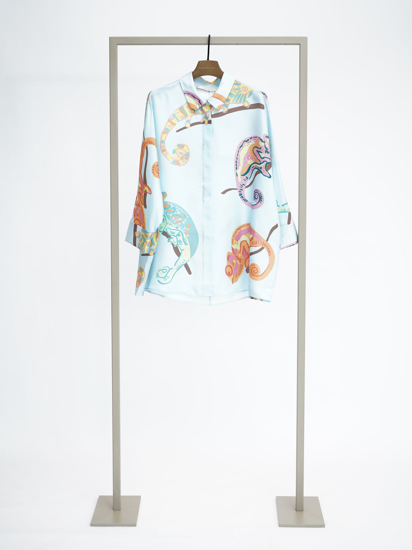 Herzens Blouse Print Lichtblauw