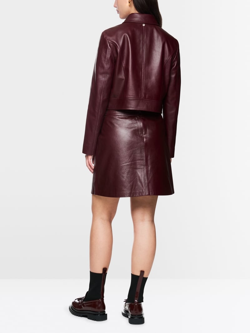 Marc Cain Blazer Leder Bordeaux