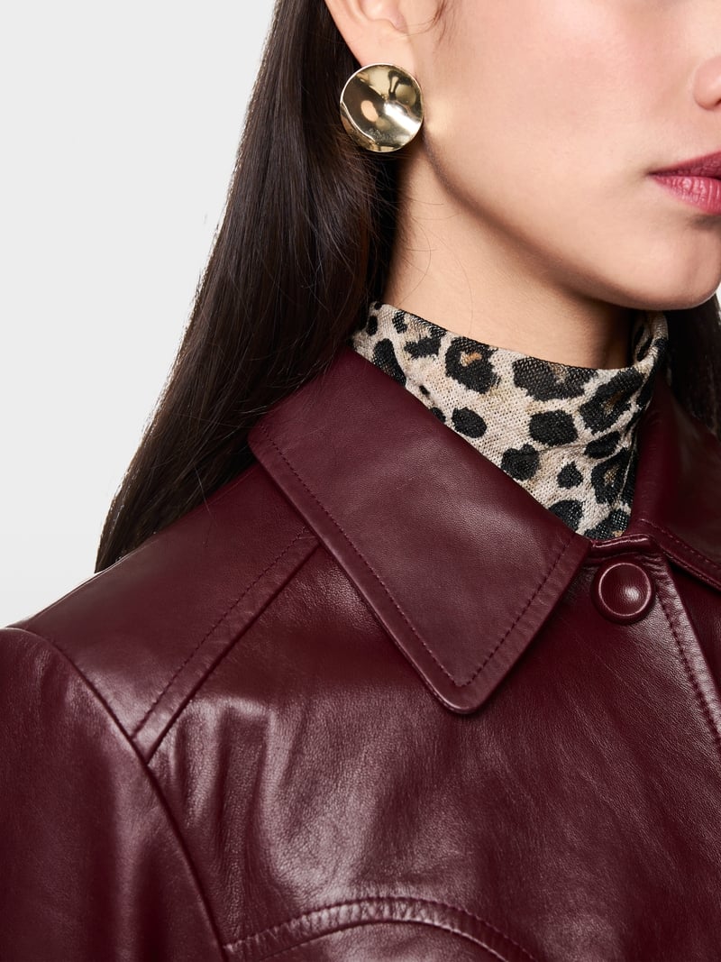 Marc Cain Blazer Leder Bordeaux
