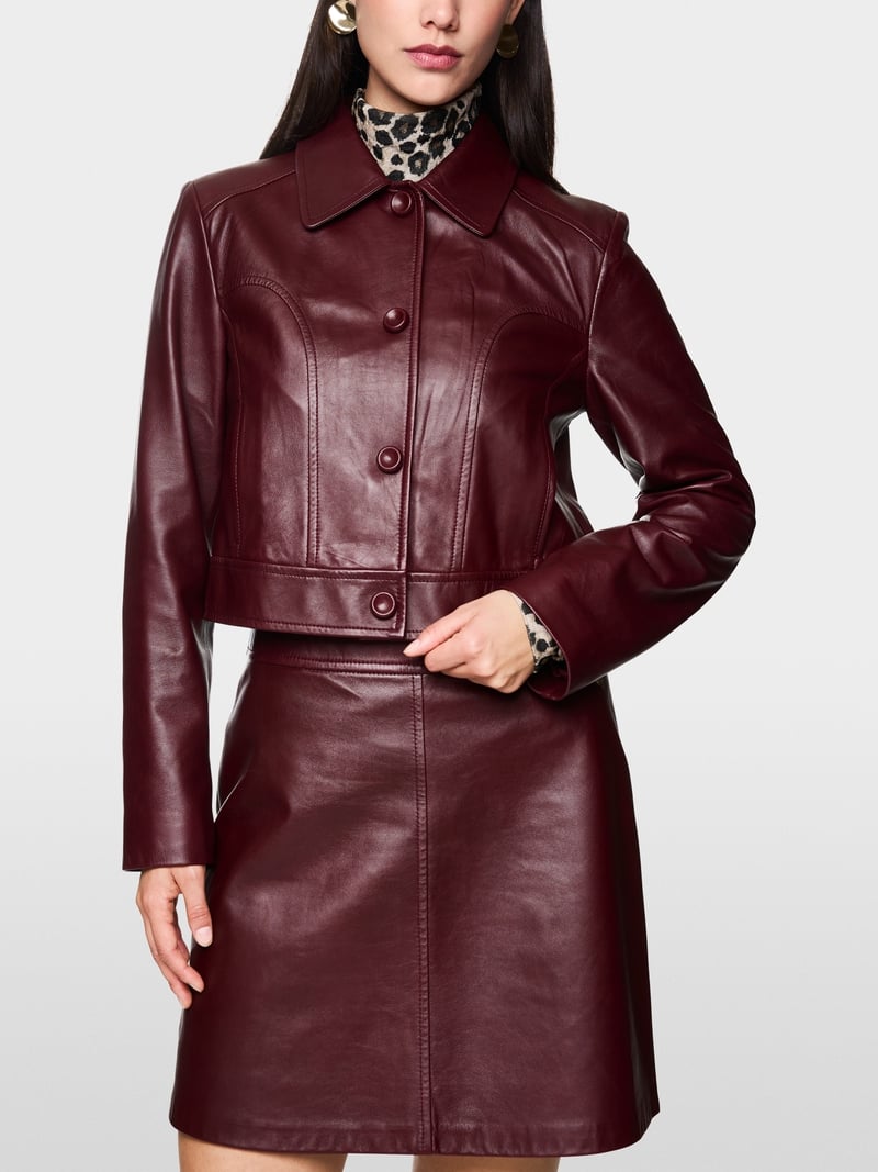 Marc Cain Blazer Leder Bordeaux
