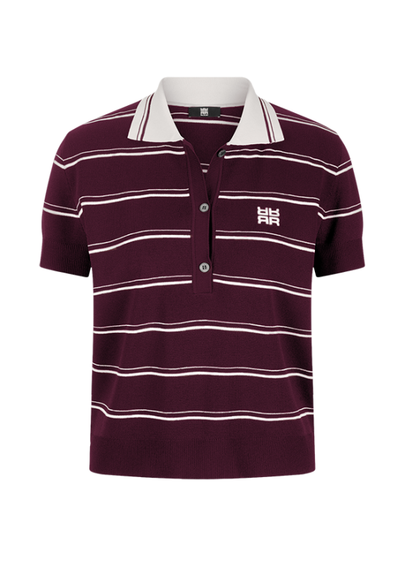 Riani Polo Streep Bordeaux