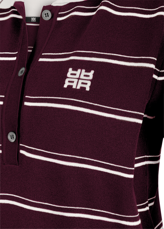 Riani Polo Streep Bordeaux