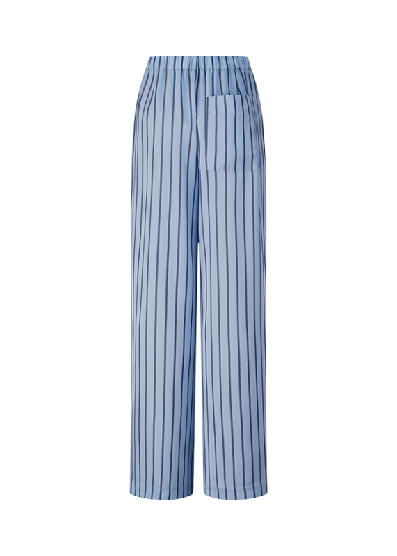 Riani Pantalon Streep Lichtblauw
