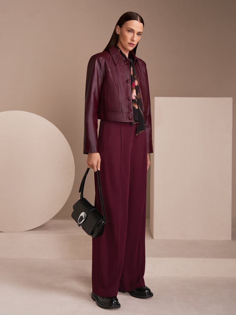 Marc Cain Blazer Leder Bordeaux