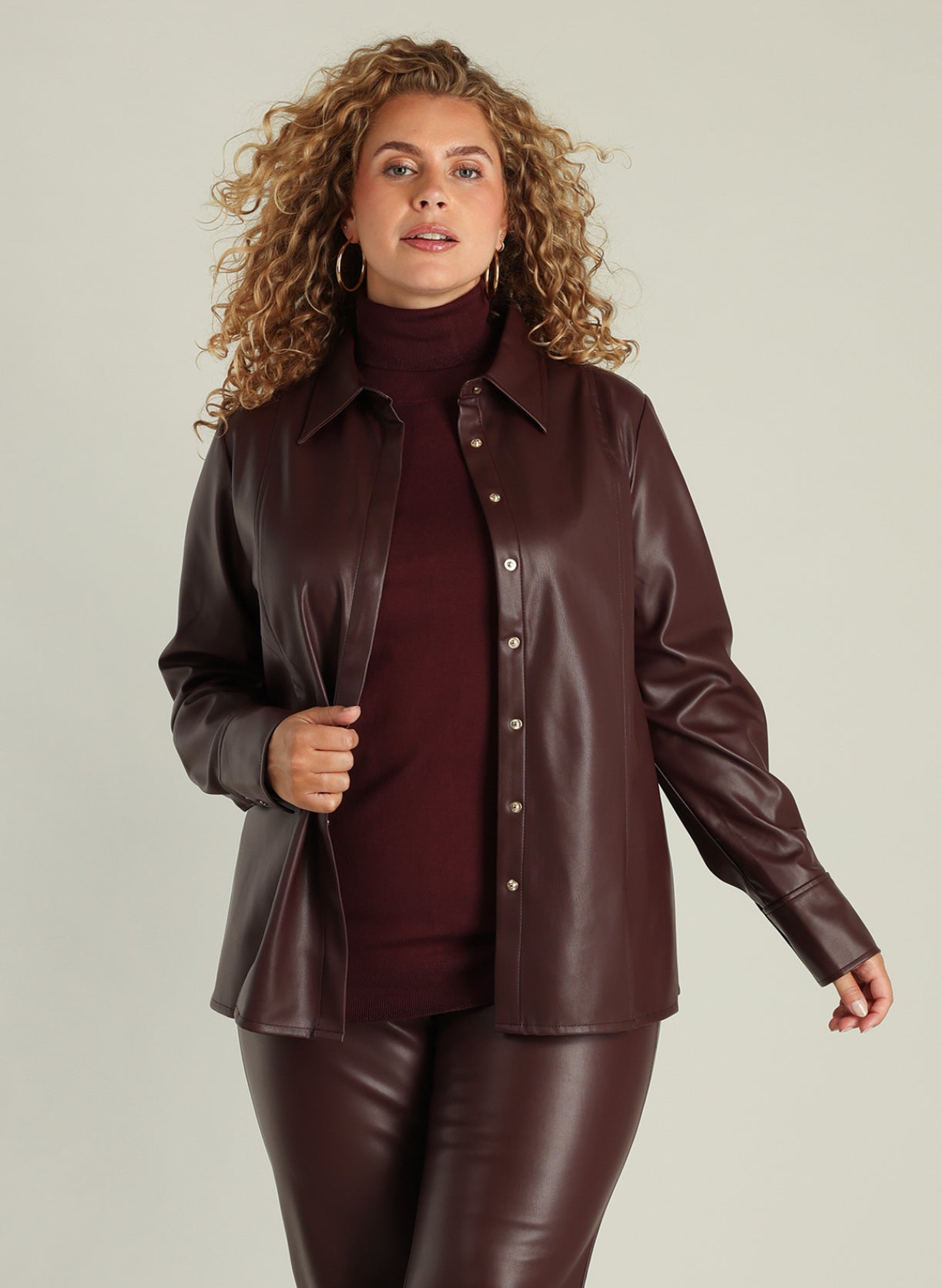 Yest Blazer Ecoleder Bordeaux