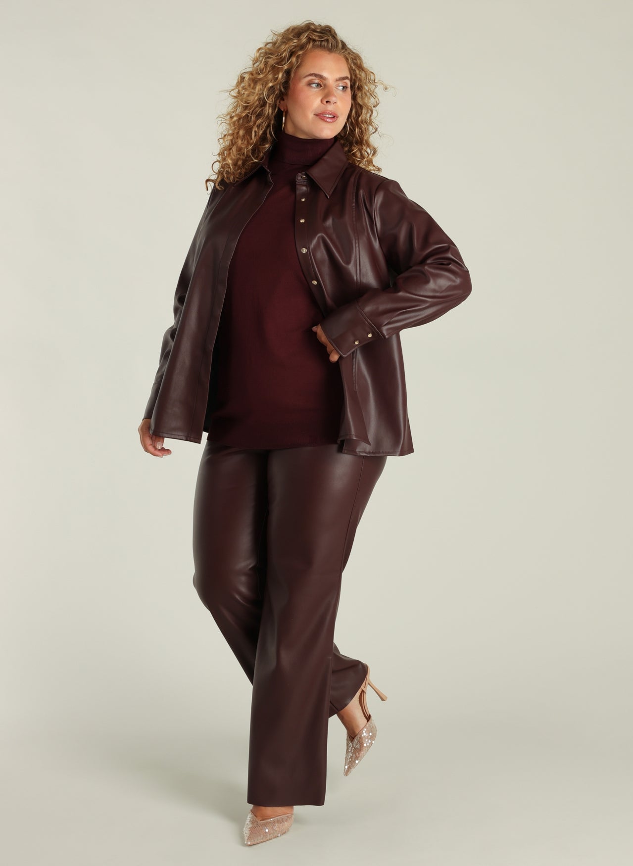 Yest Blazer Ecoleder Bordeaux