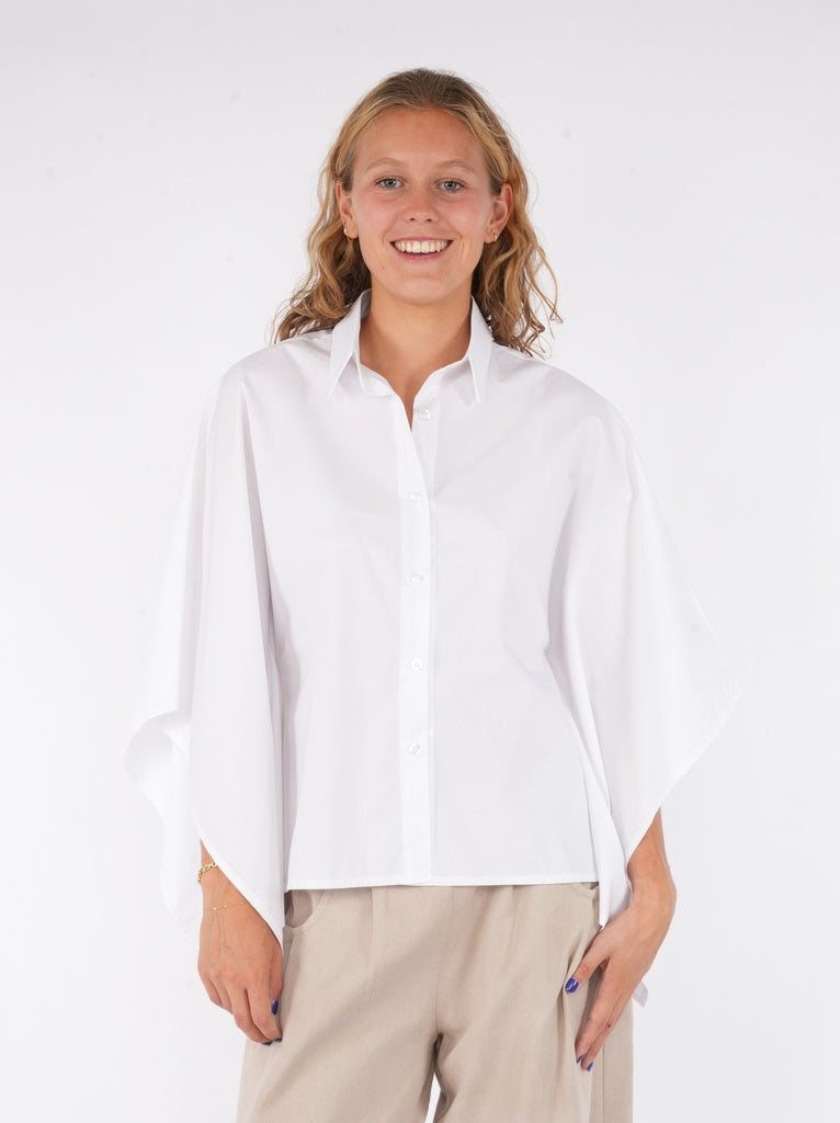 Black Rose Blouse Wit