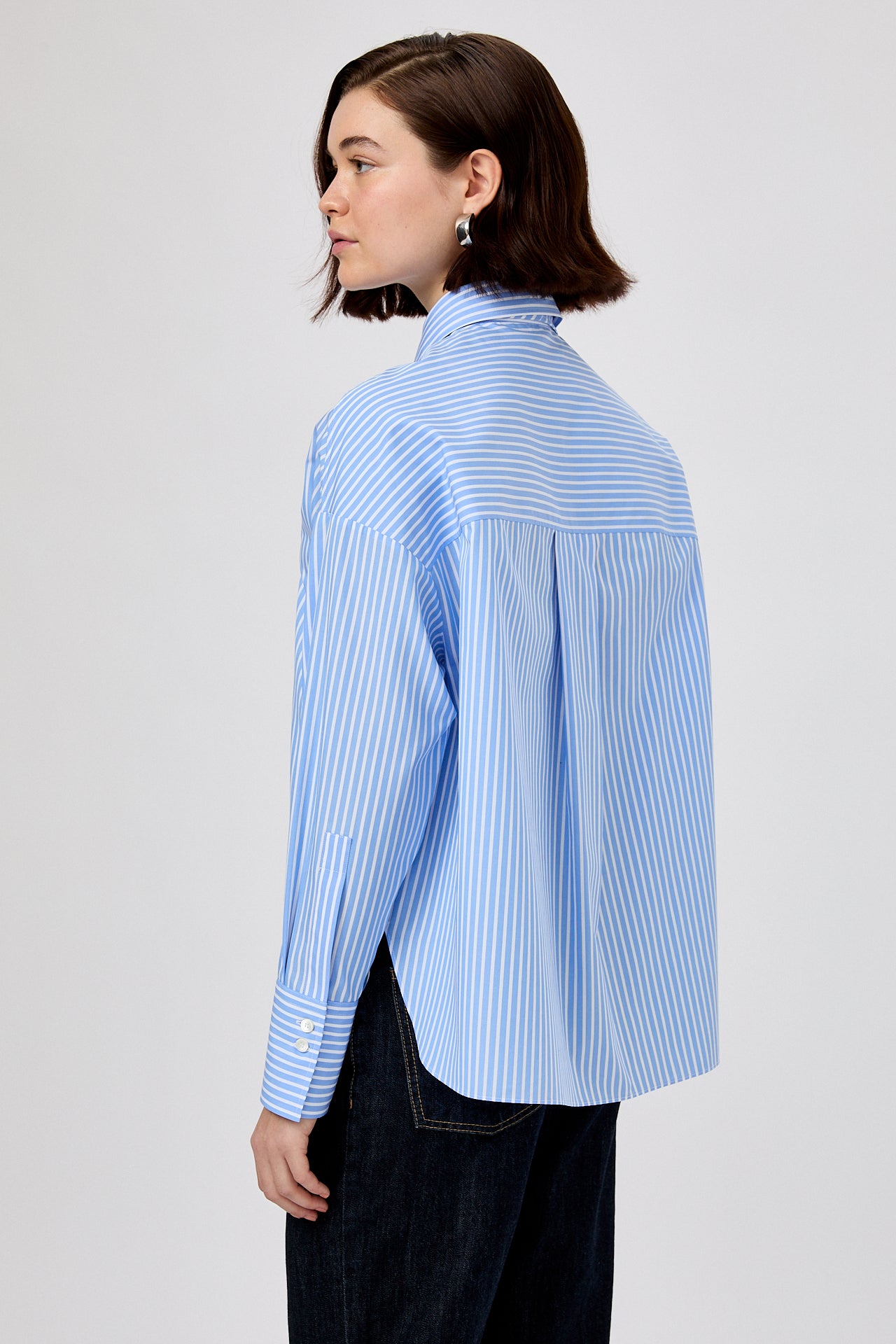 Academia Blous Streep Blauw
