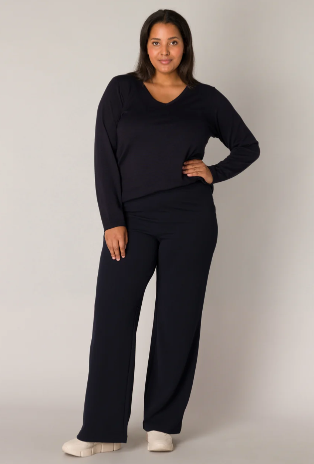 Base Level Pantalon Arah Donkerblauw