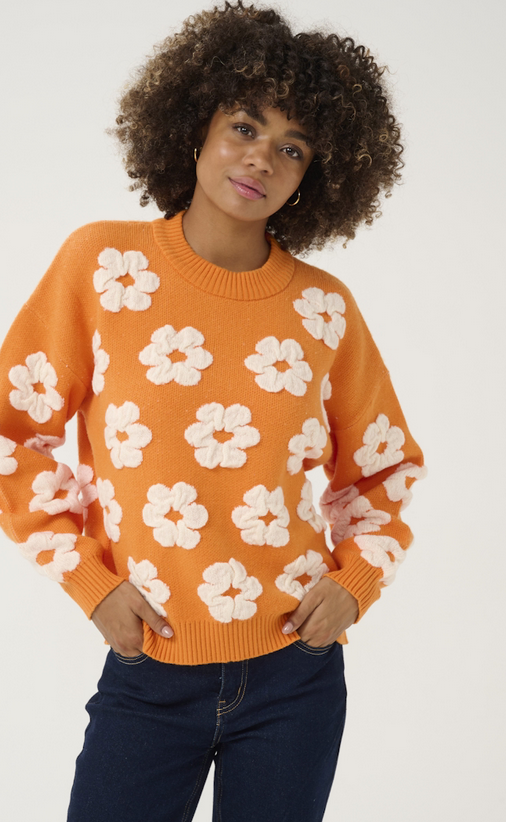 Culture Charia Pull Print Oranje