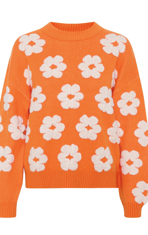 Culture Charia Pull Print Oranje
