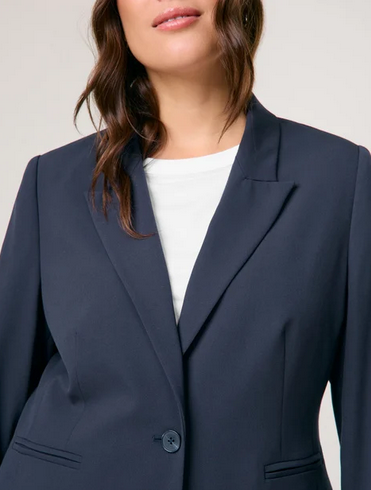 Samoon Blazer Donkerblauw
