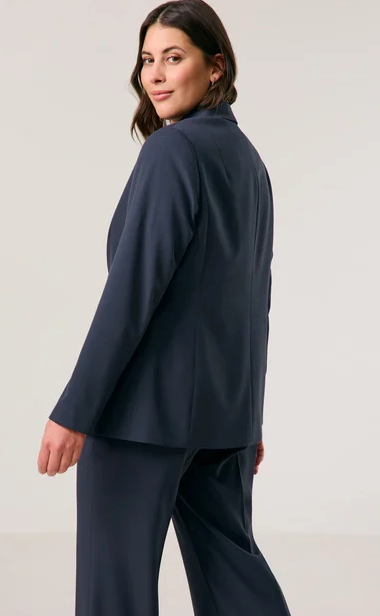 Samoon Blazer Donkerblauw