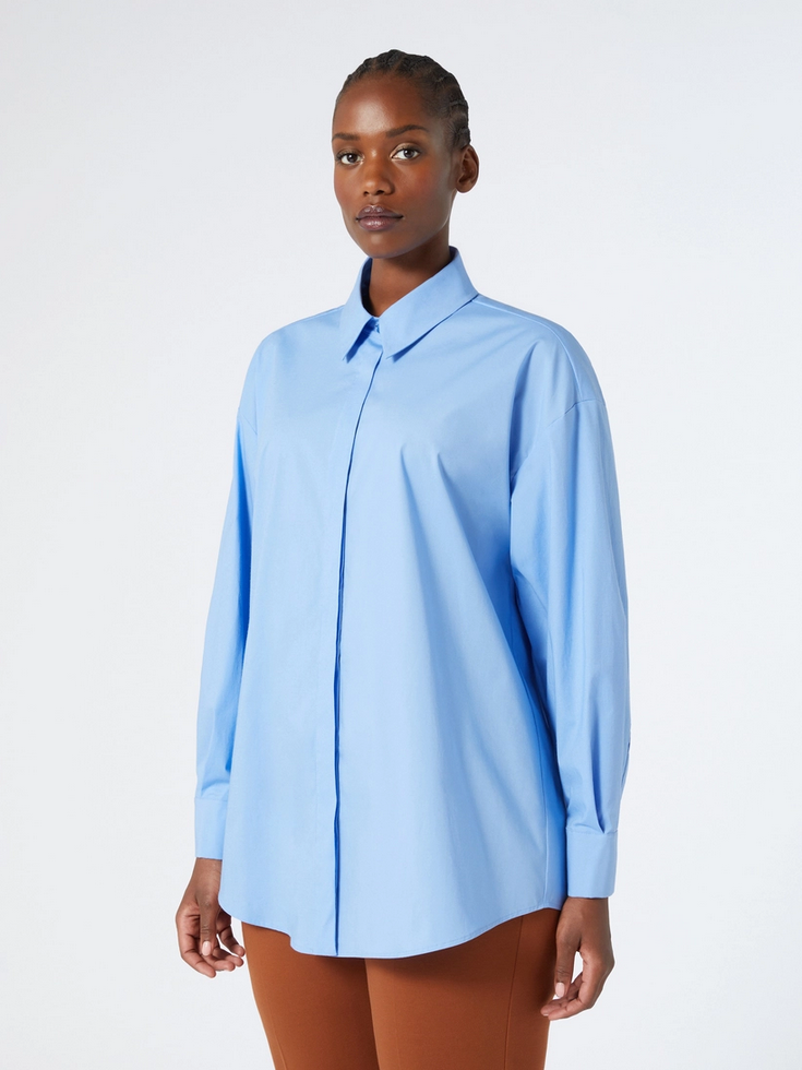 Marina Rinaldi Blouse Lichtblauw