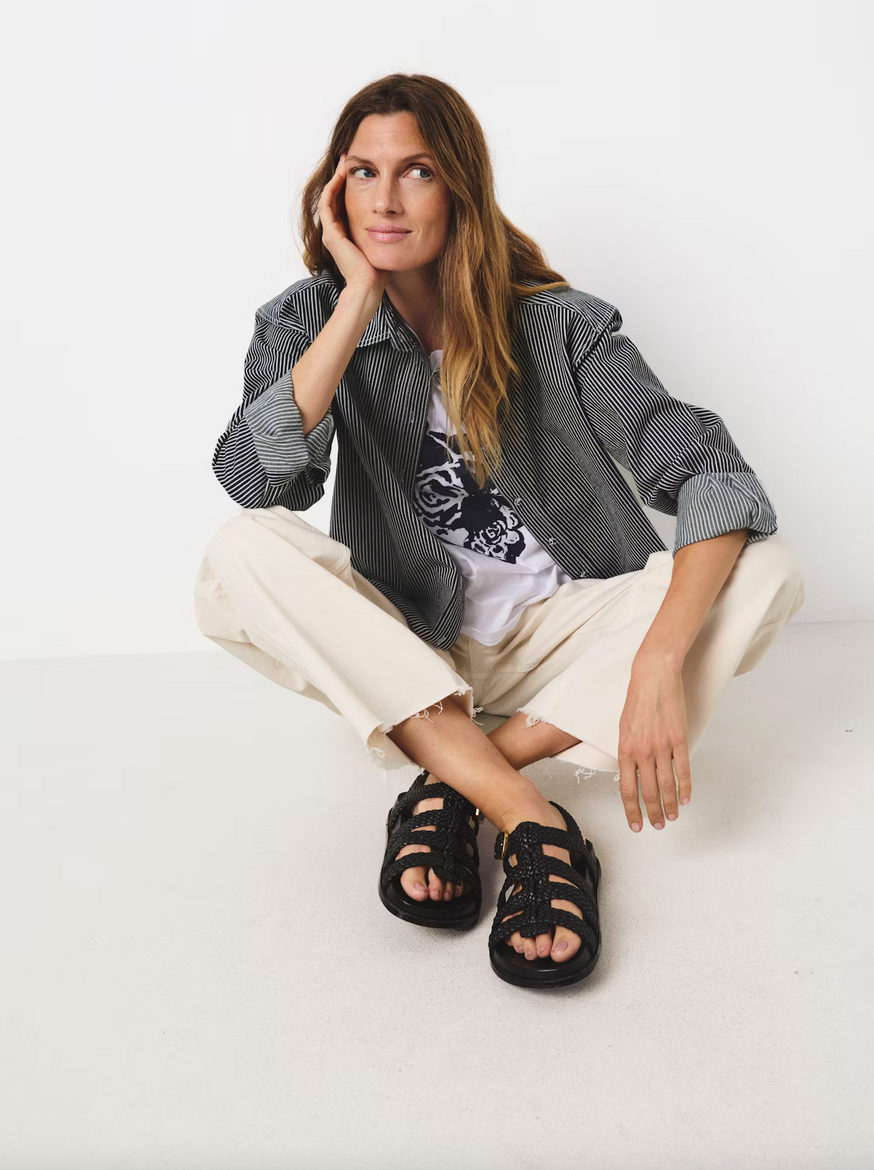 Part Two Blouse Jeans Streep Blauw