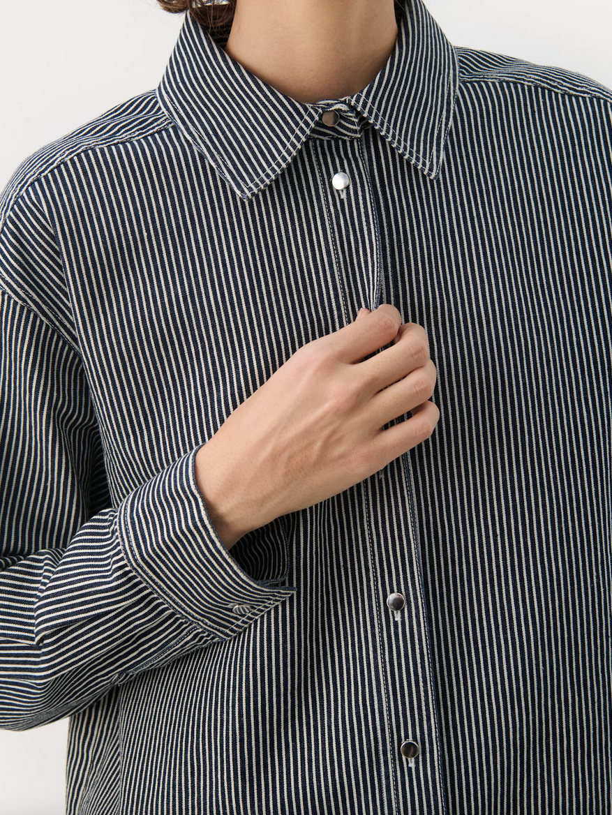 Part Two Blouse Jeans Streep Blauw