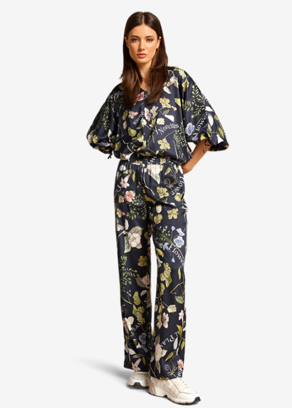 Riani Pantalon Print Blauw