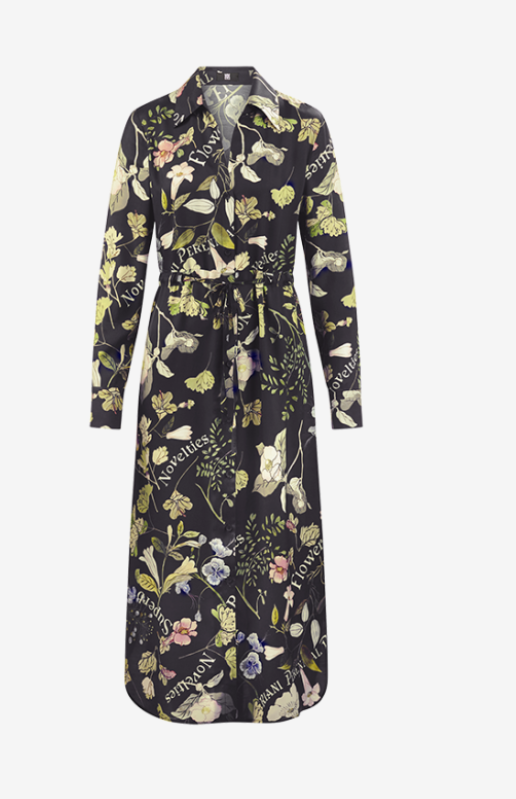 Riani Kleed Lang Print Blauw