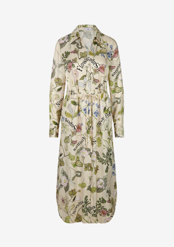 Riani Kleed Lang Print Ecru