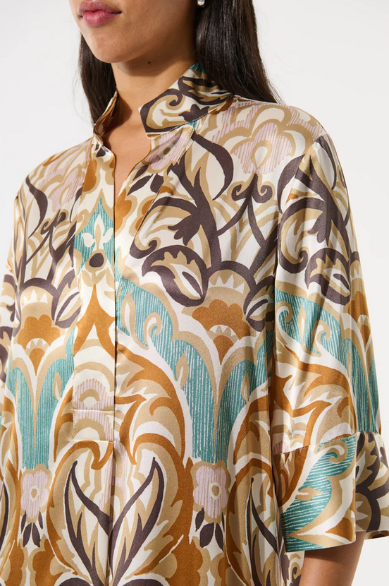 Dea Kudibal Kleed Lang Print Beige