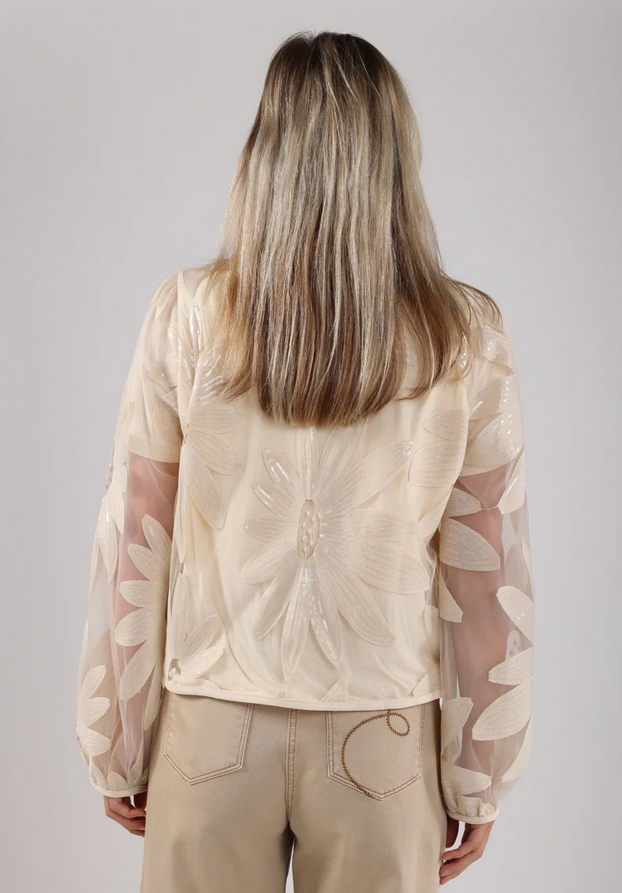 Nukus Blazer Ecru Glitter