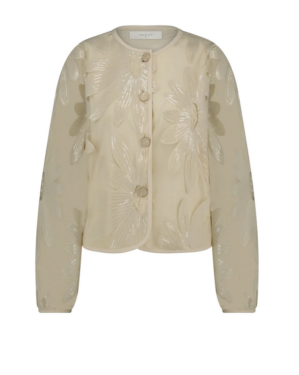 Nukus Blazer Ecru Glitter