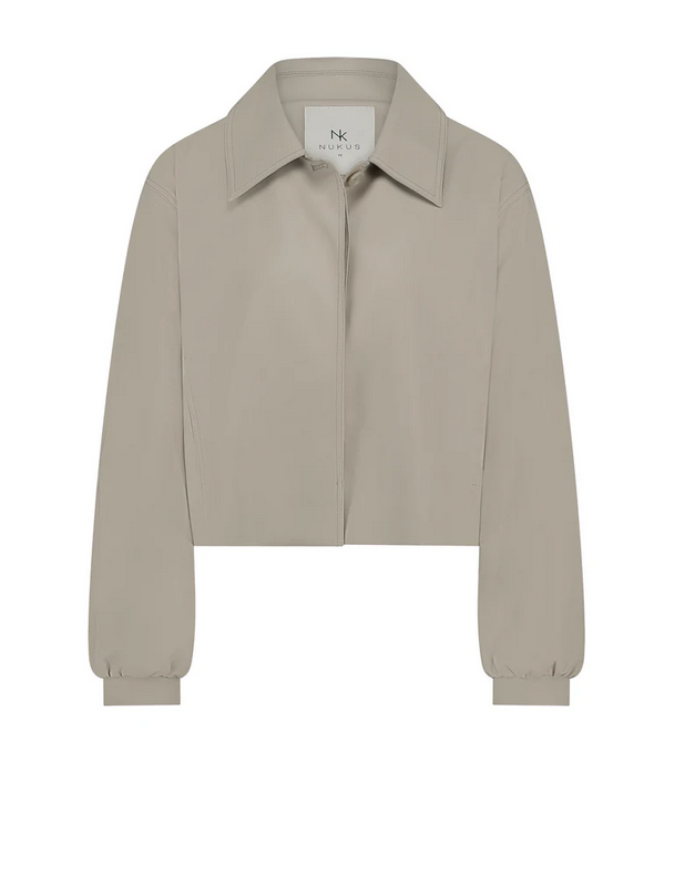 Nukus Blazer Leder Beige