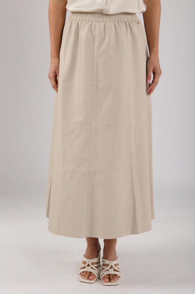 Nukus Rok Ecoleder Beige
