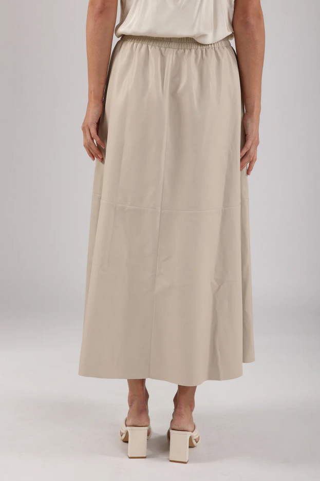 Nukus Rok Ecoleder Beige
