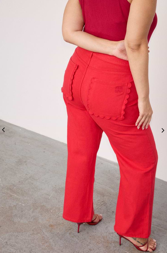 Never Fully Dressed Pantalon Jeans Rood