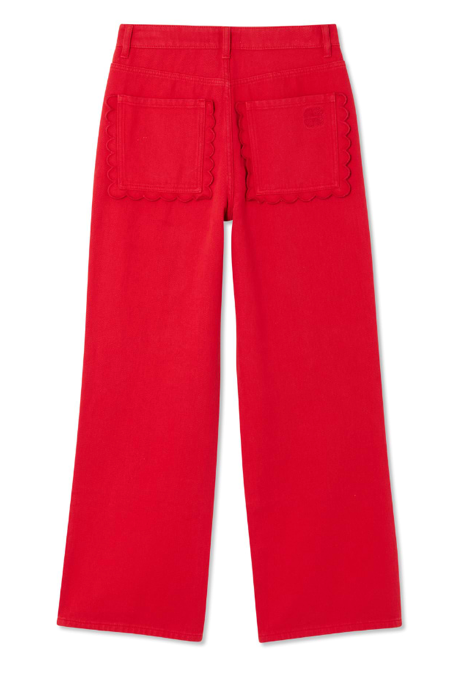 Never Fully Dressed Pantalon Jeans Rood
