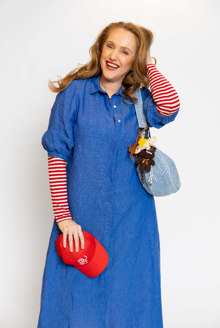 La Camicia Kleed Lang Blauw