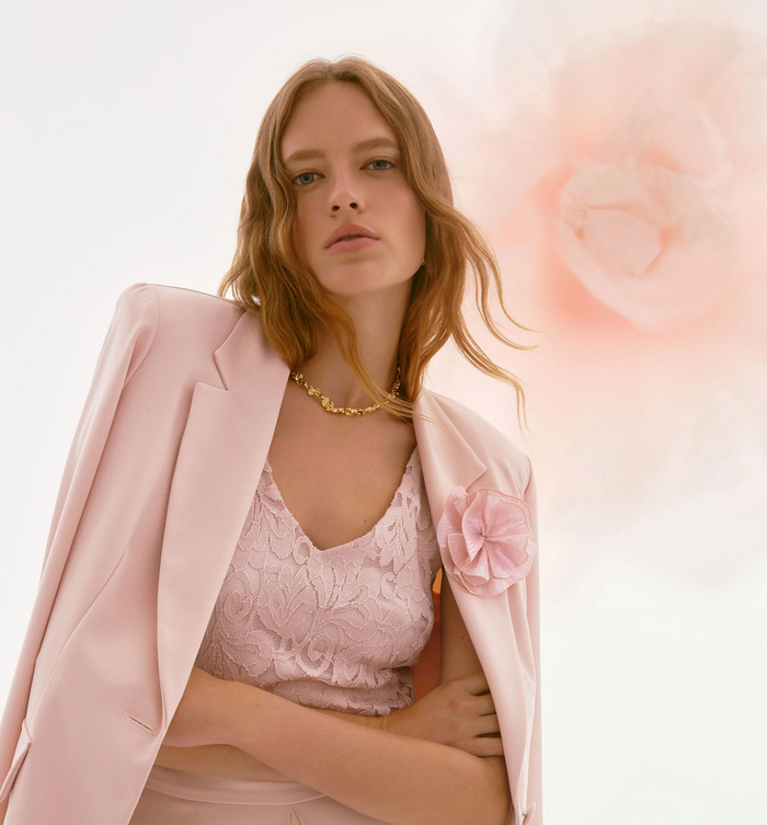 Joseph Ribkoff Top Roze