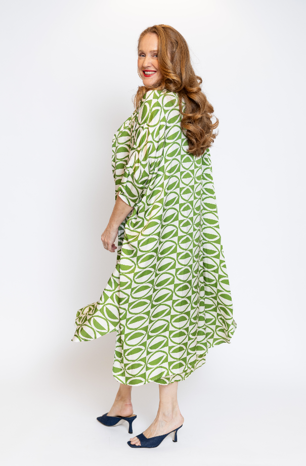 La Camicia Kleed Print Groen