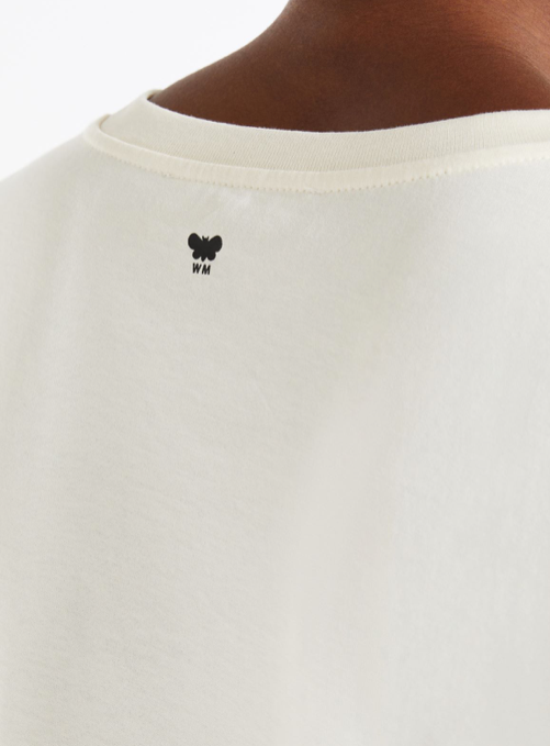 Max Mara Weekend Tshirt Print Ecru/Zwart