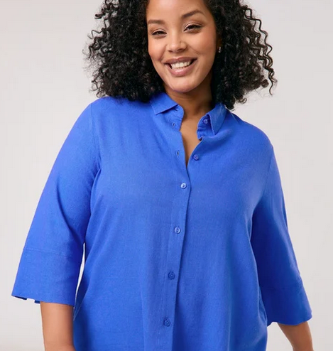 Samoon Blouse Blauw