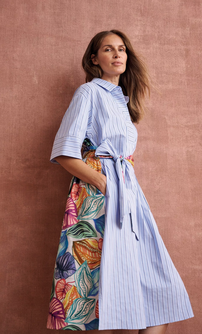 Mayerline Lang Kleed Print/Streep