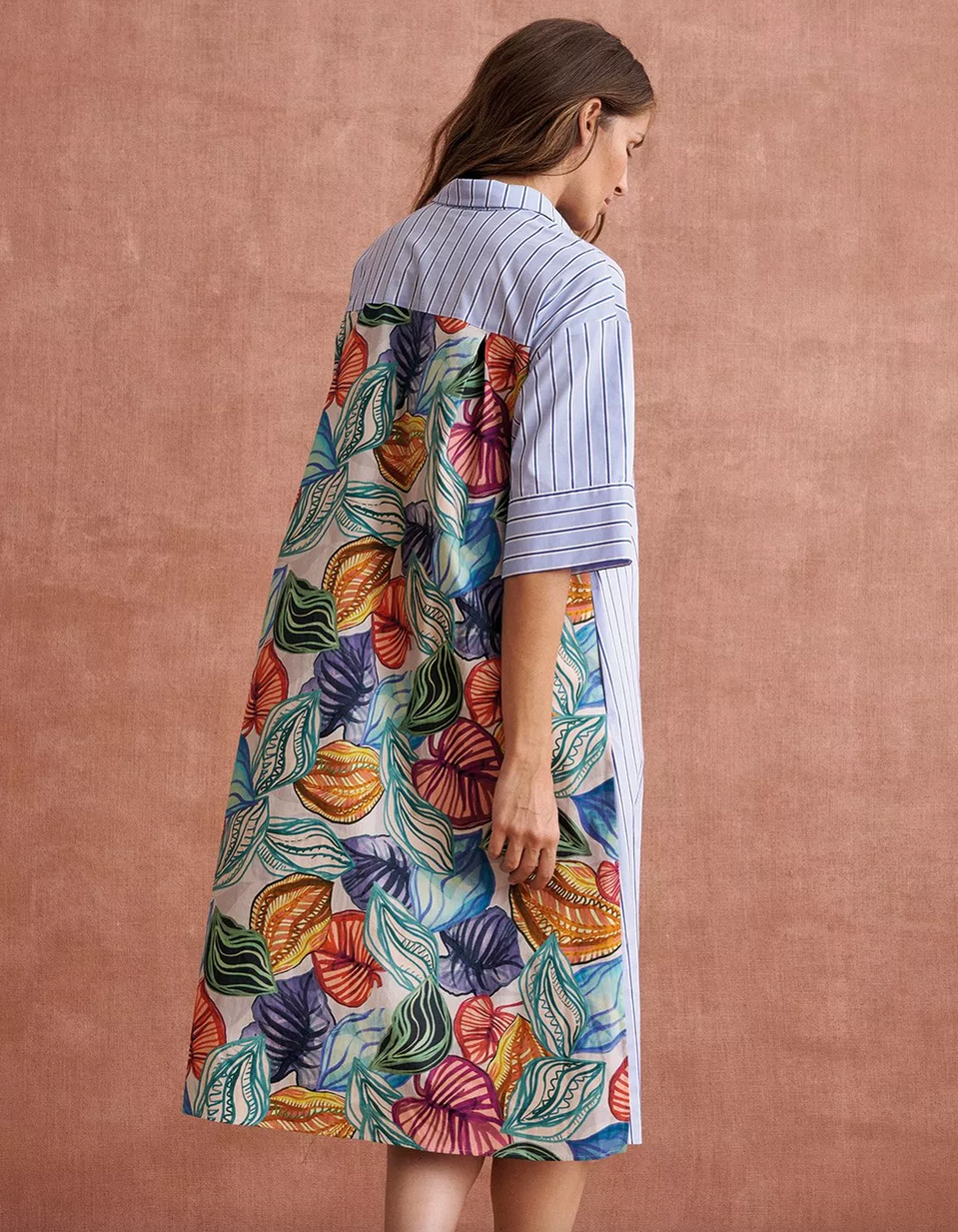 Mayerline Lang Kleed Print/Streep
