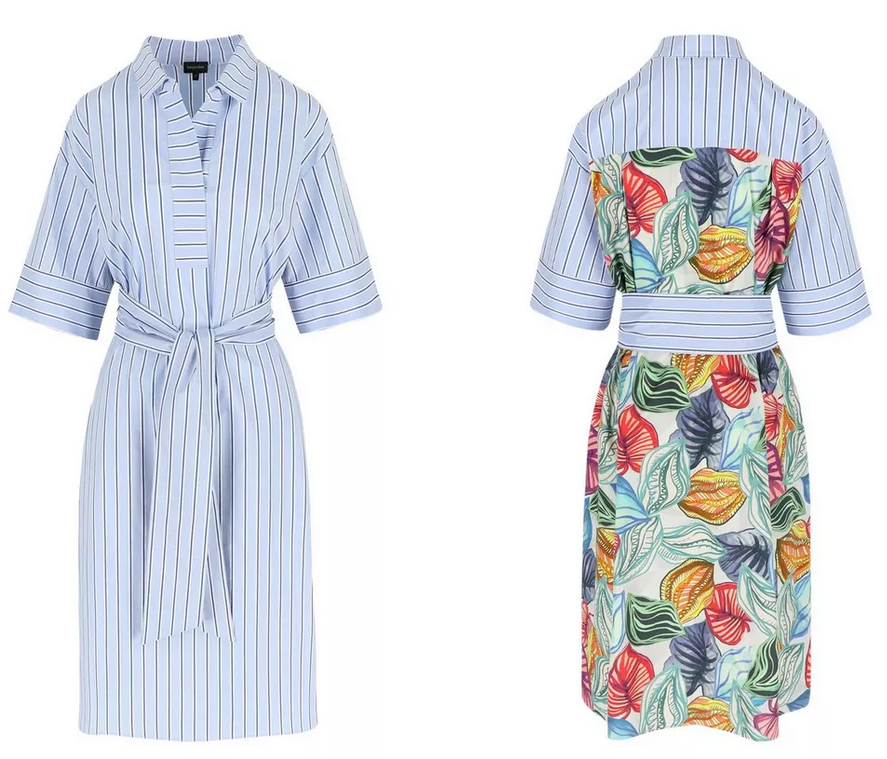 Mayerline Lang Kleed Print/Streep