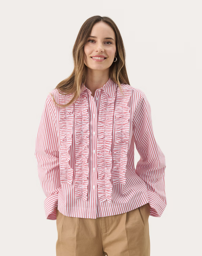 Part Two Blouse Streep Rood