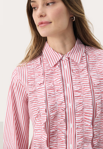 Part Two Blouse Streep Rood
