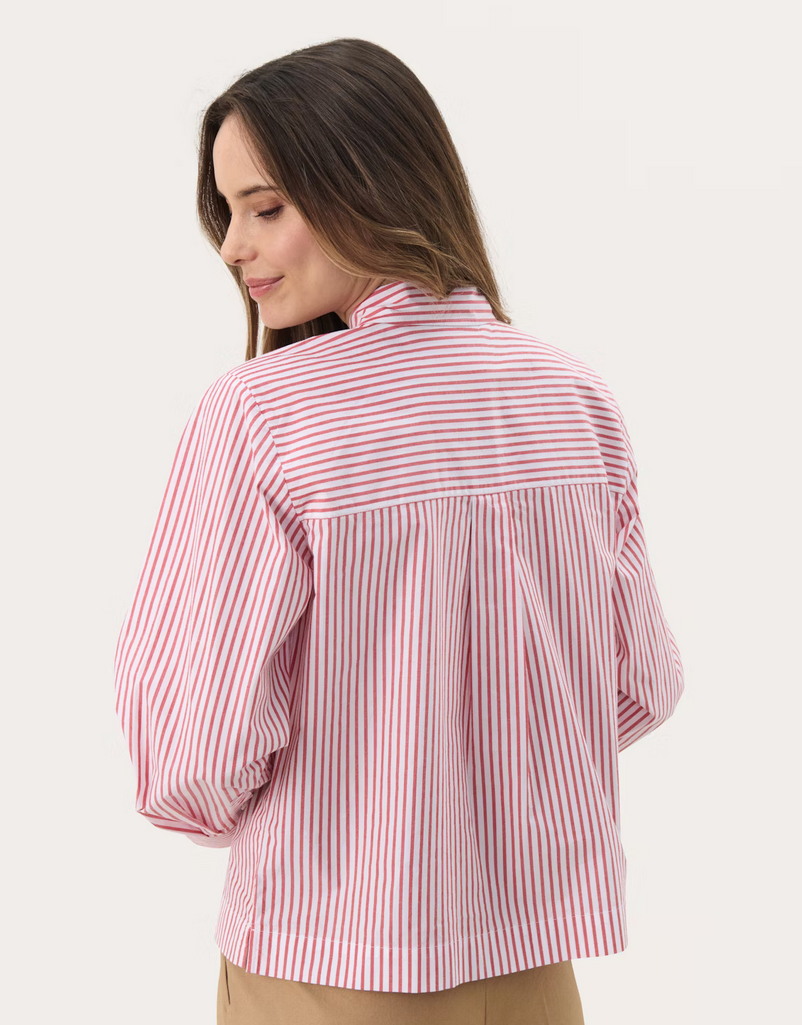 Part Two Blouse Streep Rood