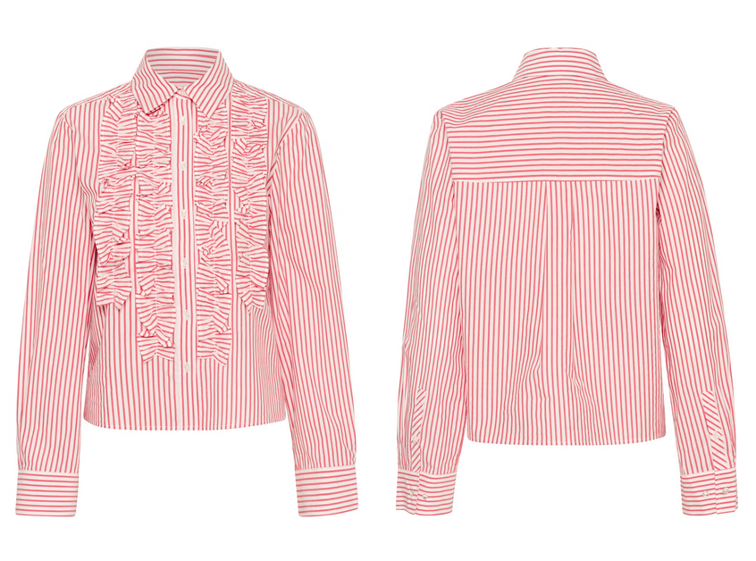 Part Two Blouse Streep Rood