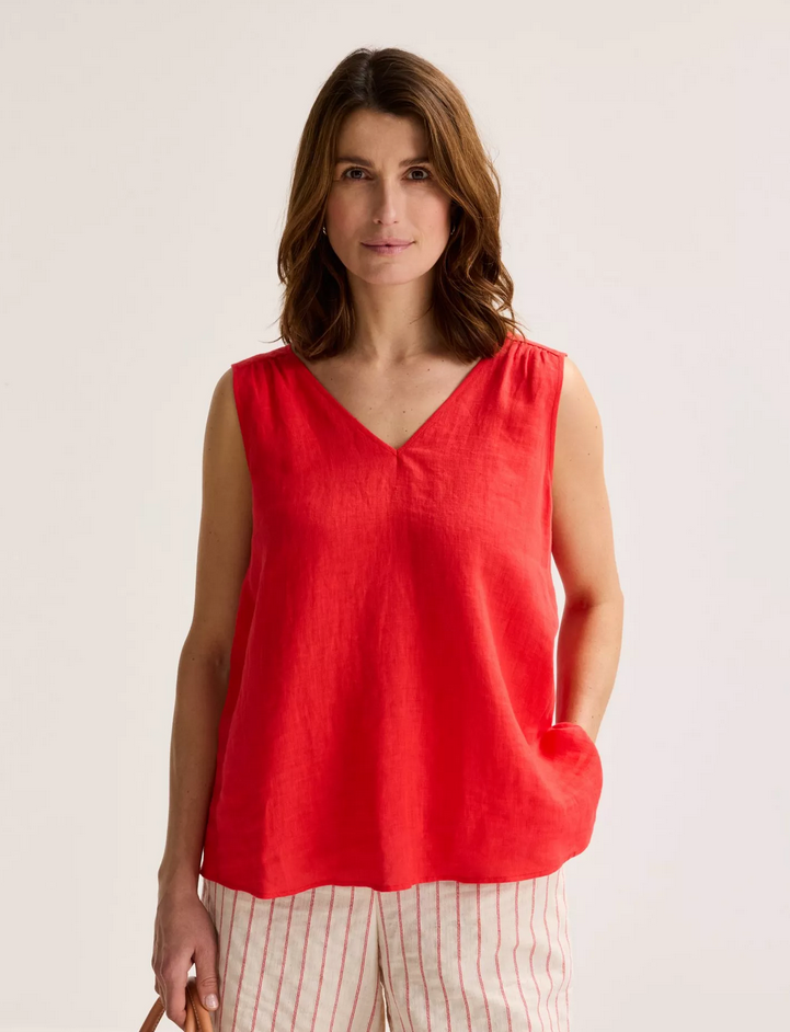 Mayerline Top Linnen Rood