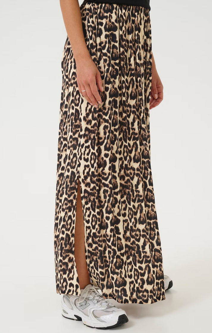 Kaffe Curve Rok Lang Leo Print
