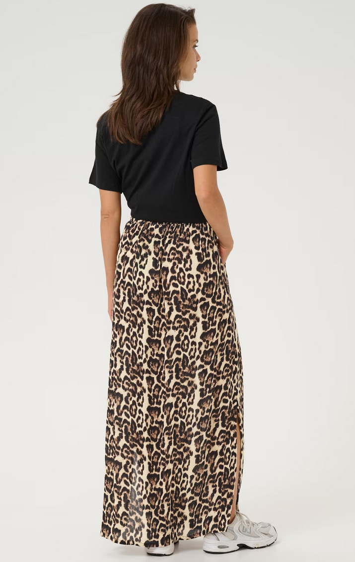 Kaffe Curve Rok Lang Leo Print