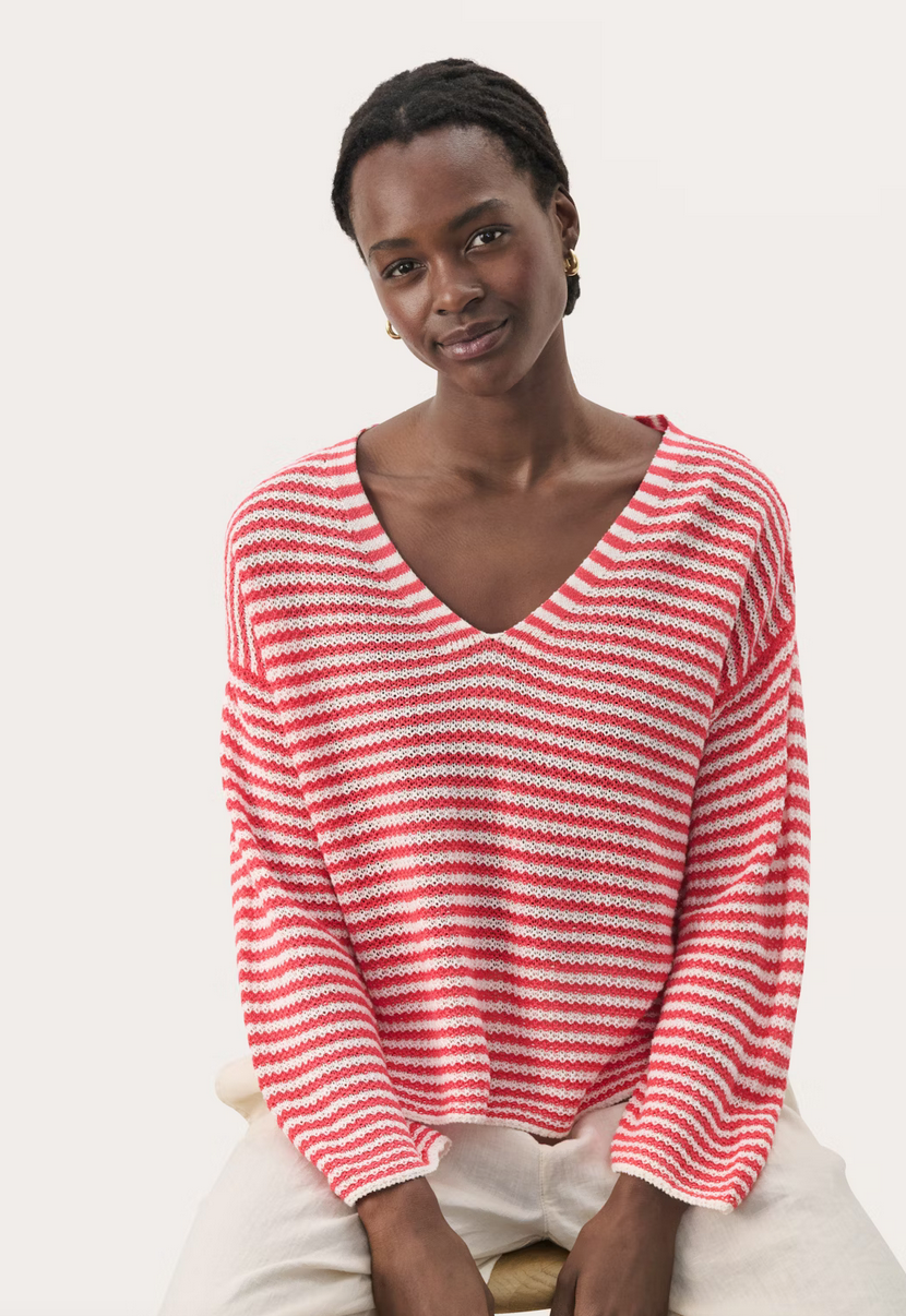 Part Two Pull Streep Rood/Wit